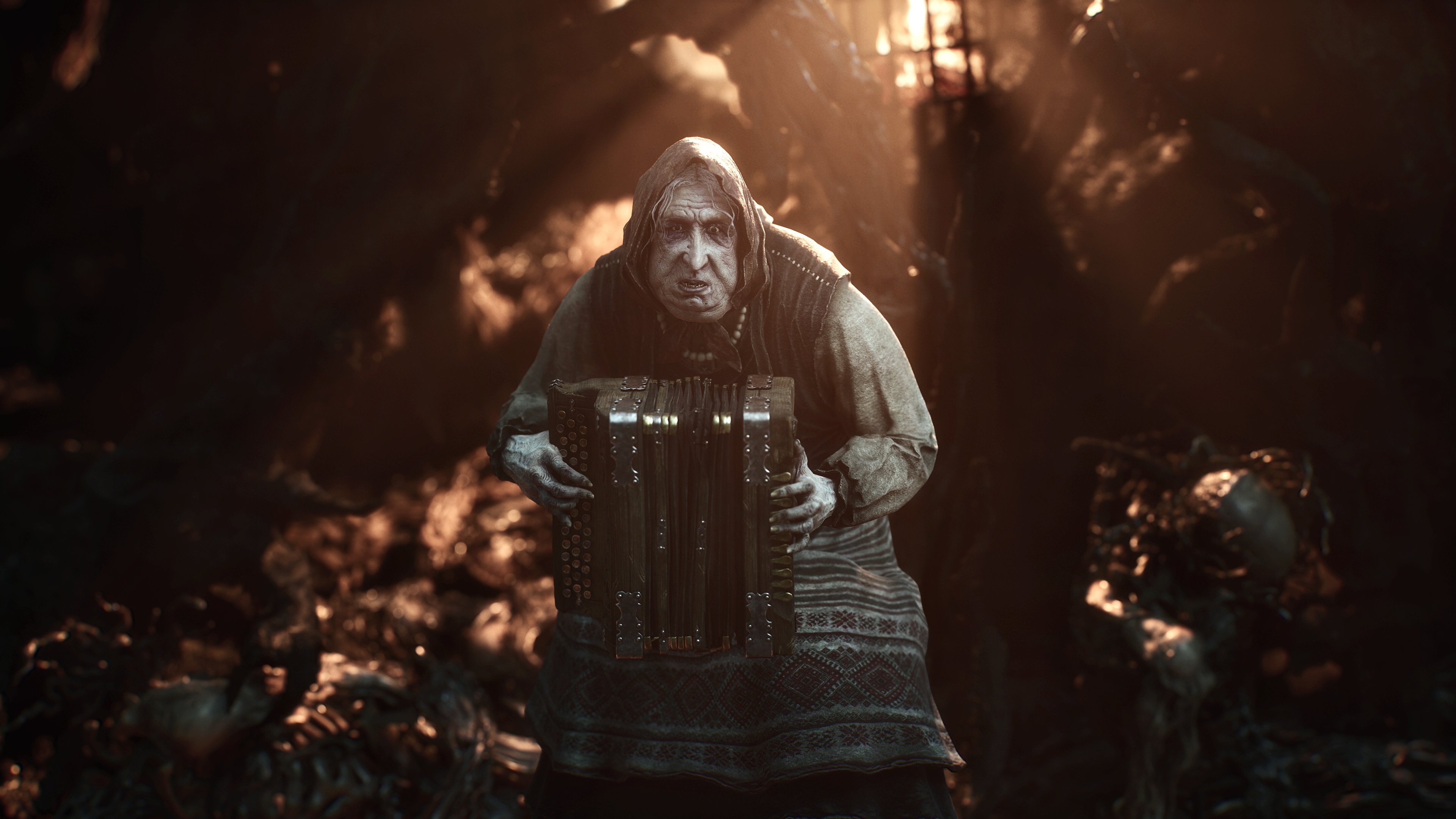 Personagem encontrado durante a exploração de Mortal Shell 2