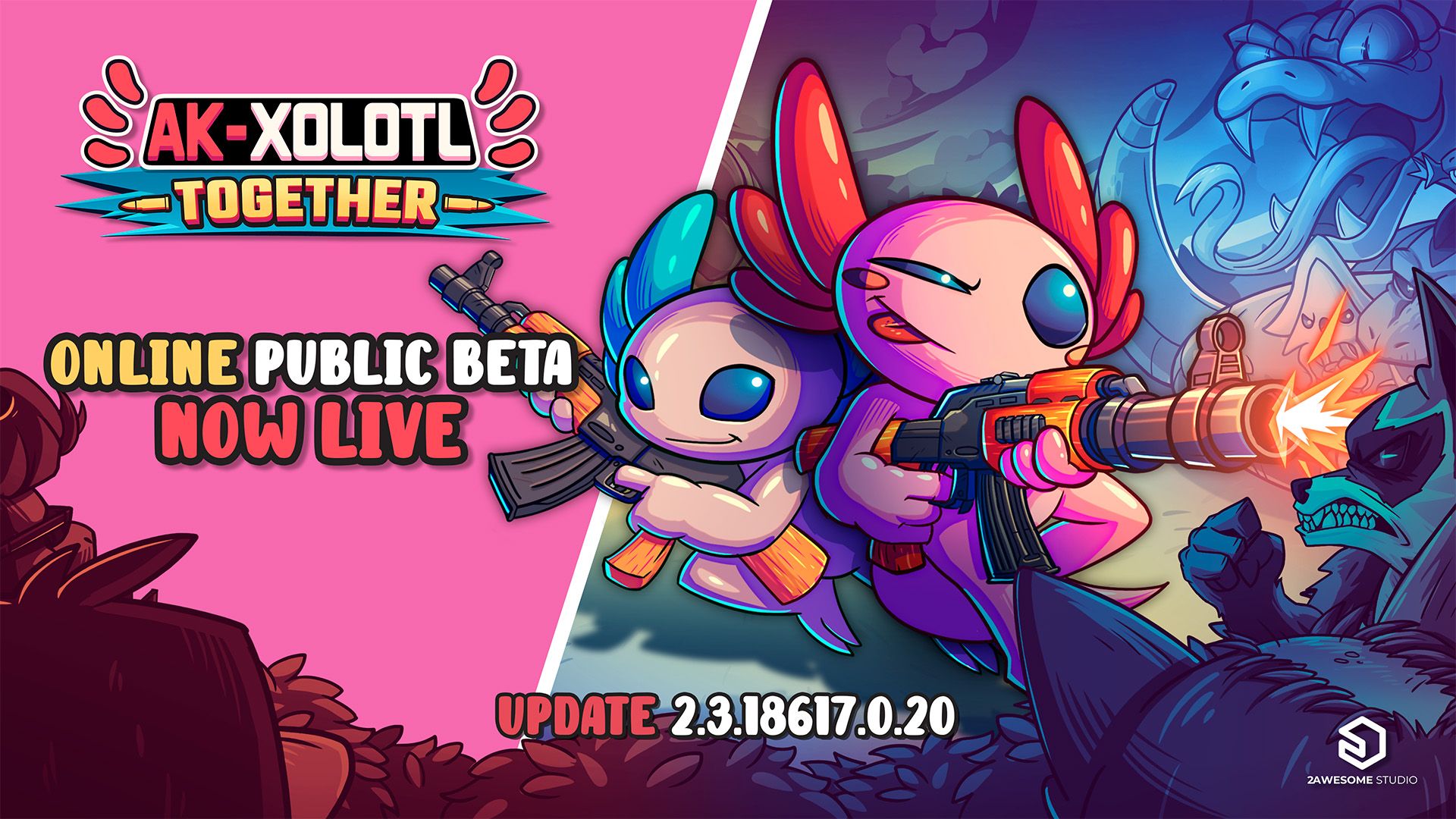 AK-xolotl: Together Online Co-op Beta is LIVE on Steam! 🔥 cover image