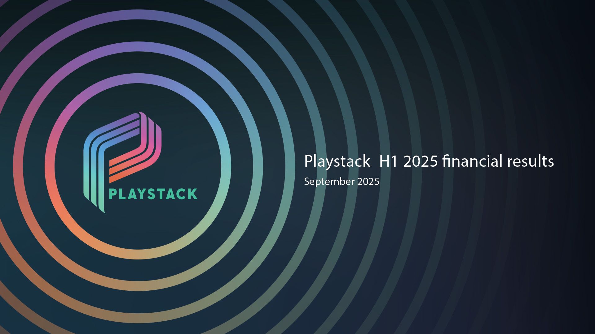 Playstack pushes on in 2025 with 52% Growth to £30.7m revenue in H1 cover image