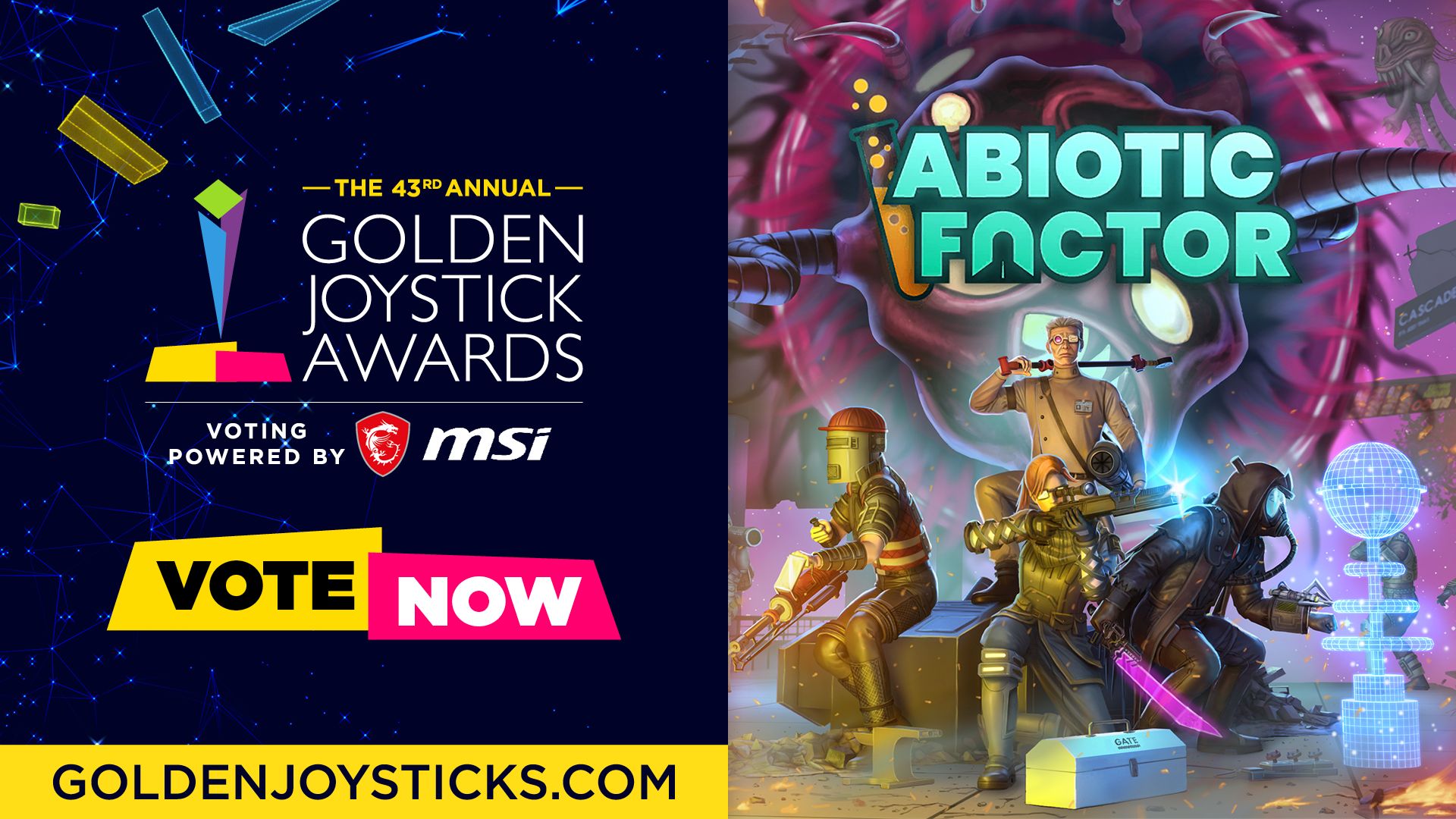 Abiotic Factor Nominated for Golden Joystick Awards 2025 🏆 cover image