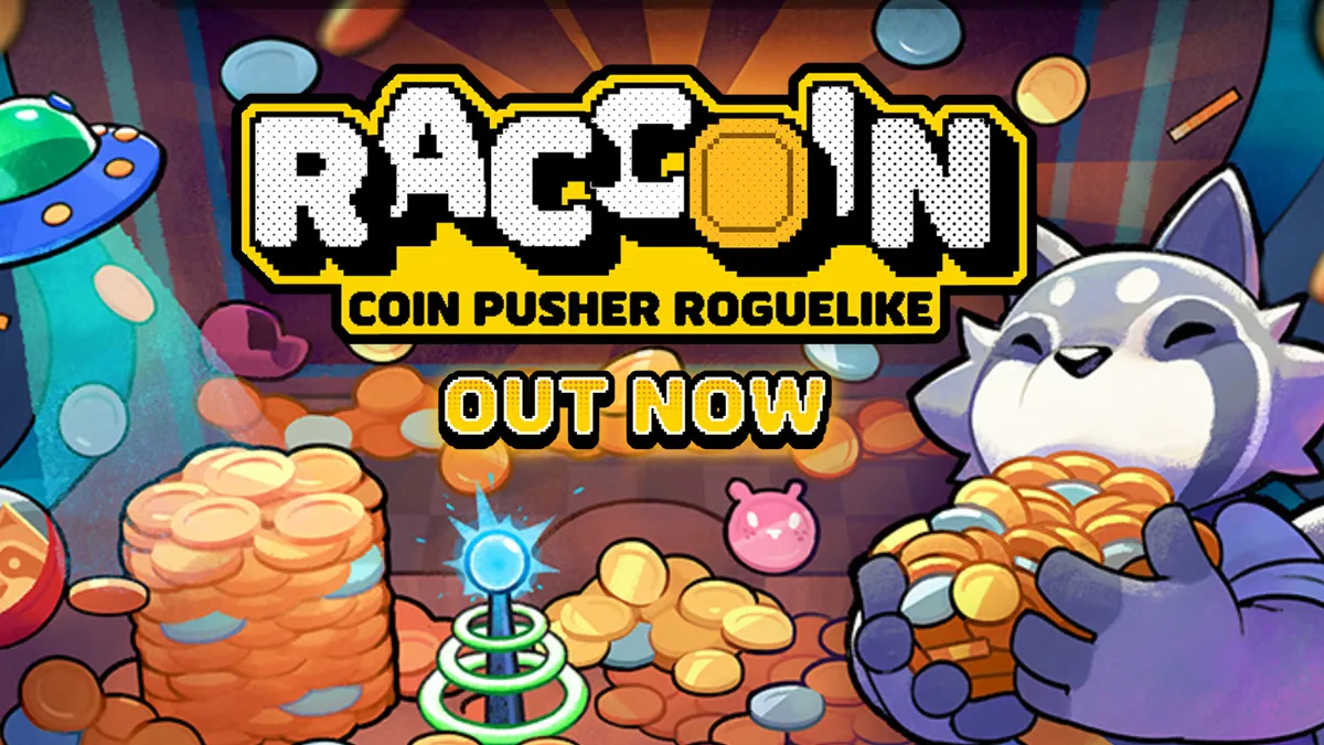 RACCOIN Out Now on Steam cover