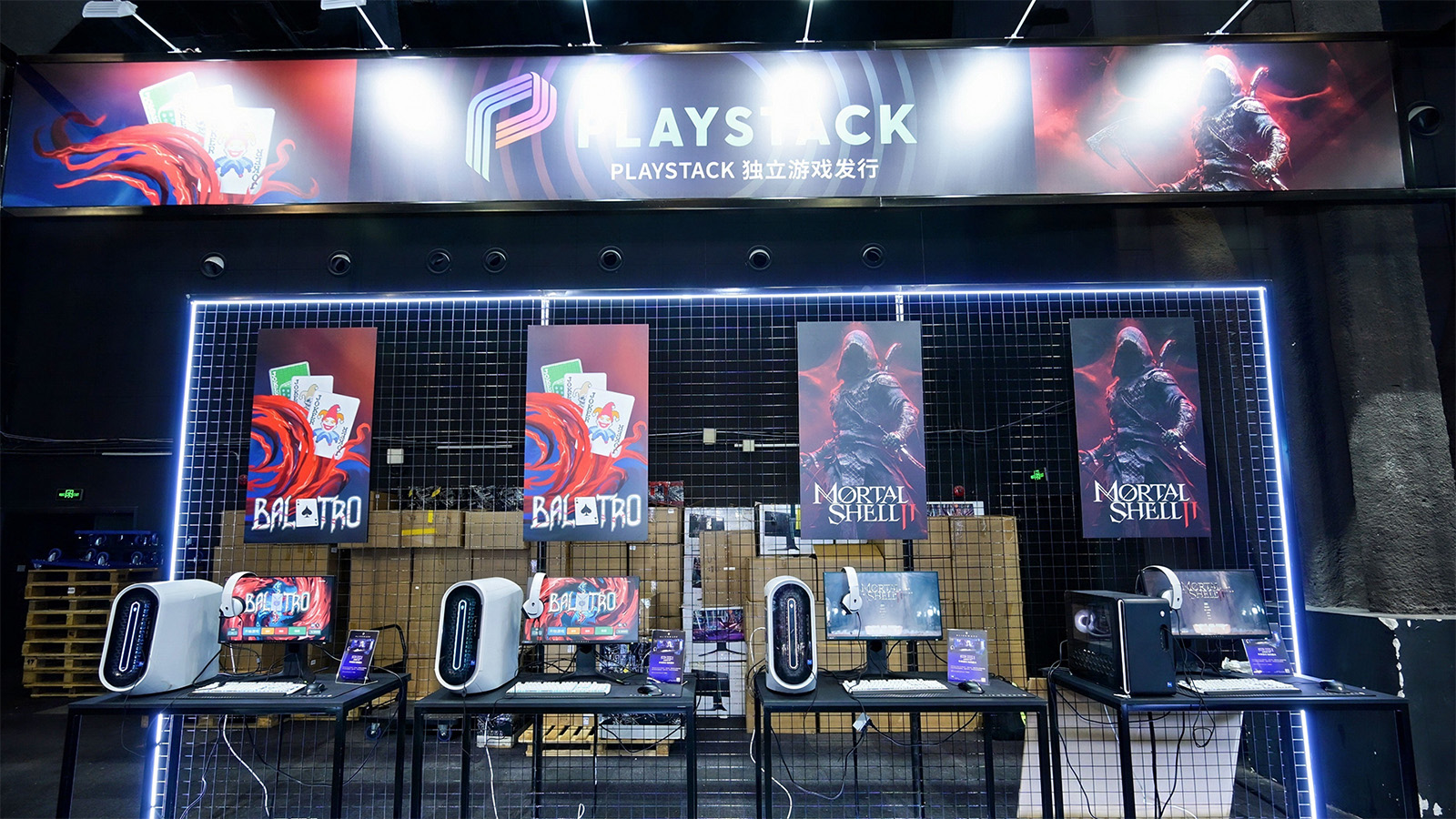The Playstack booth at COREBLAZER Game Fest 2026