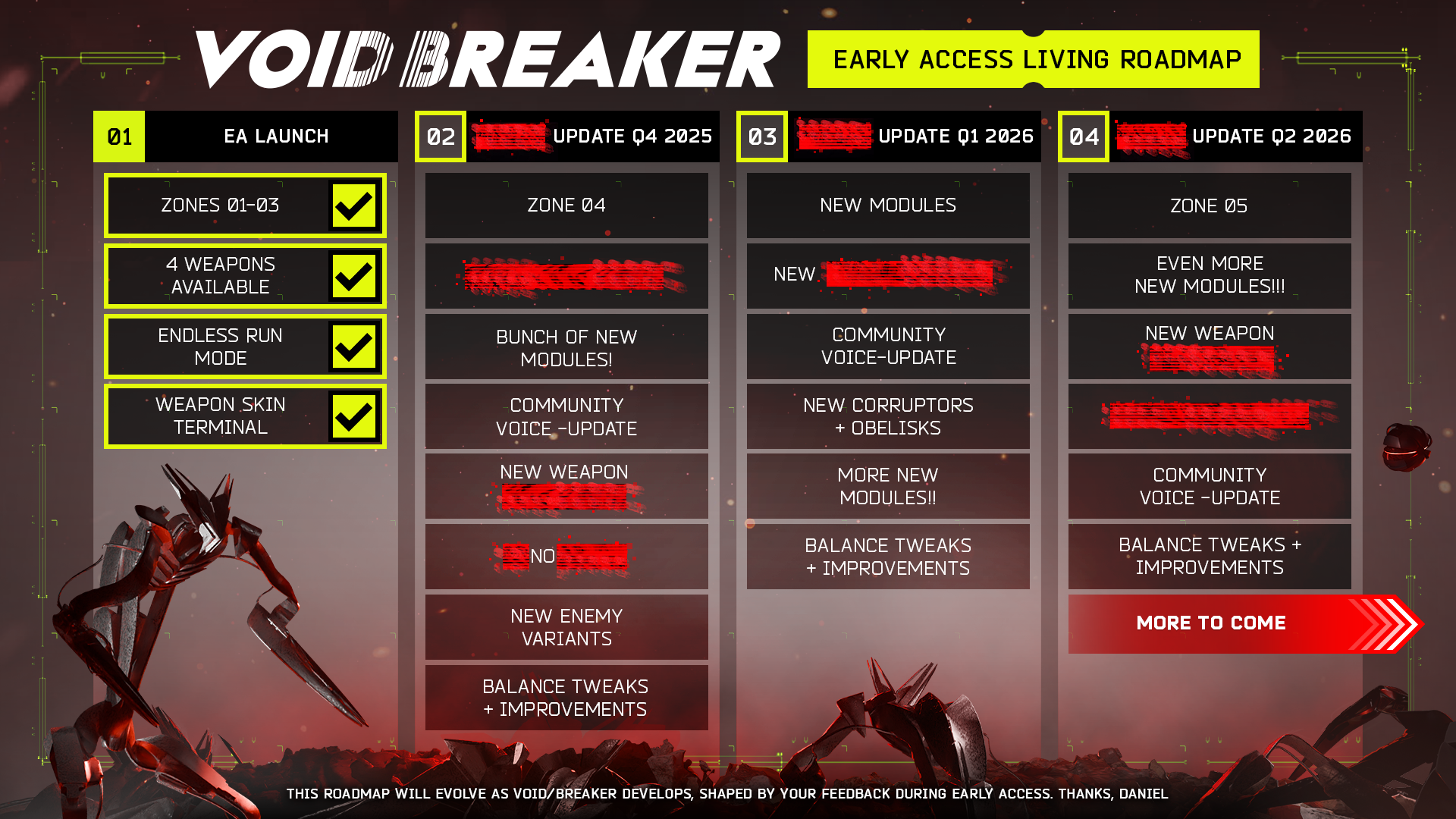VOID/BREAKER roadmap